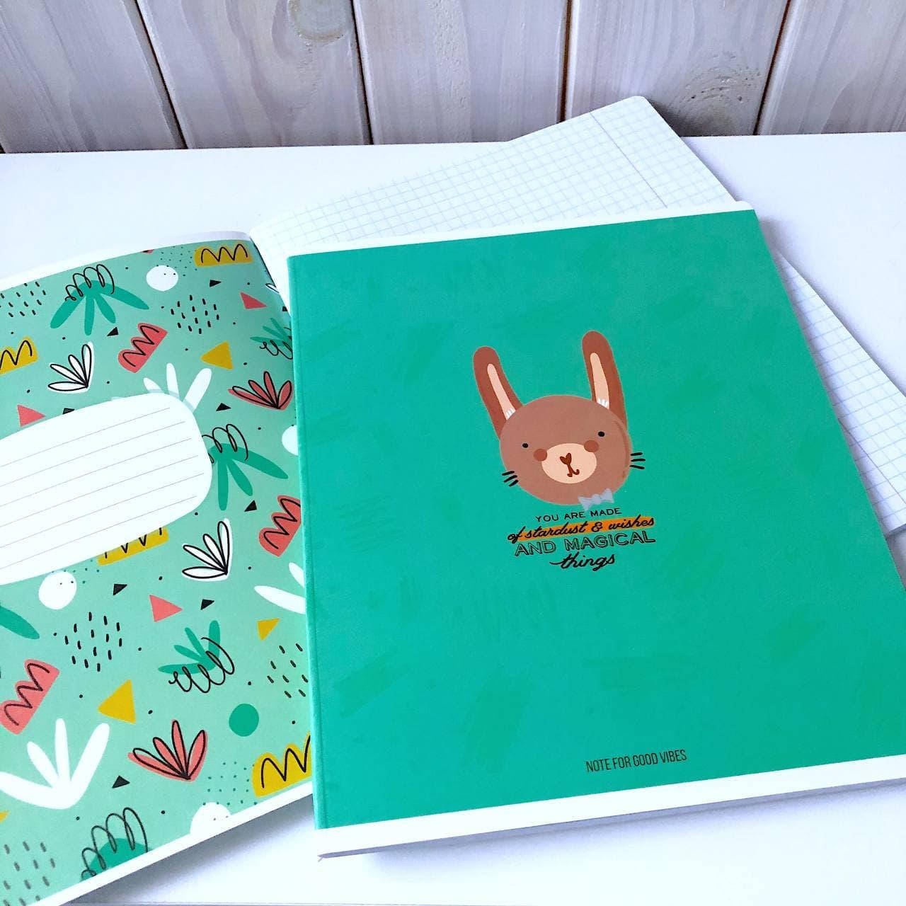 

Тетрадь в клетку 24 ст Note for good vibes