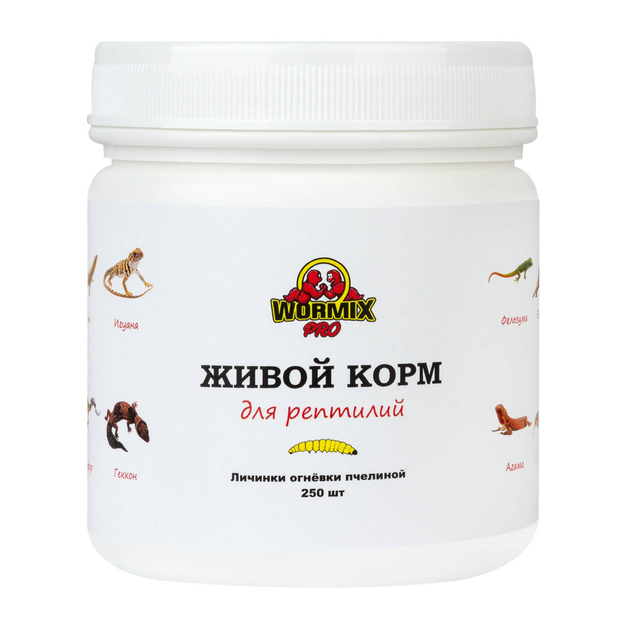 

Живой корм для рептилий – Огнёвка пчелиная 250 шт.