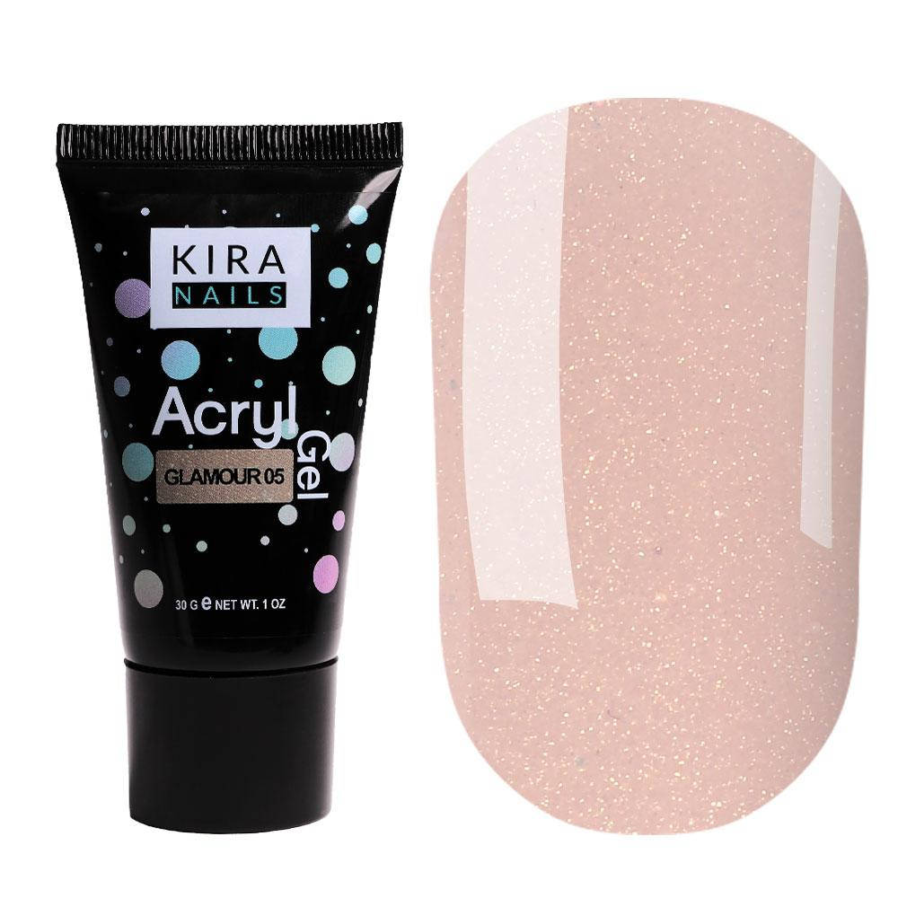 

Kira Nails Acryl Gel Glamour 05, 30 г