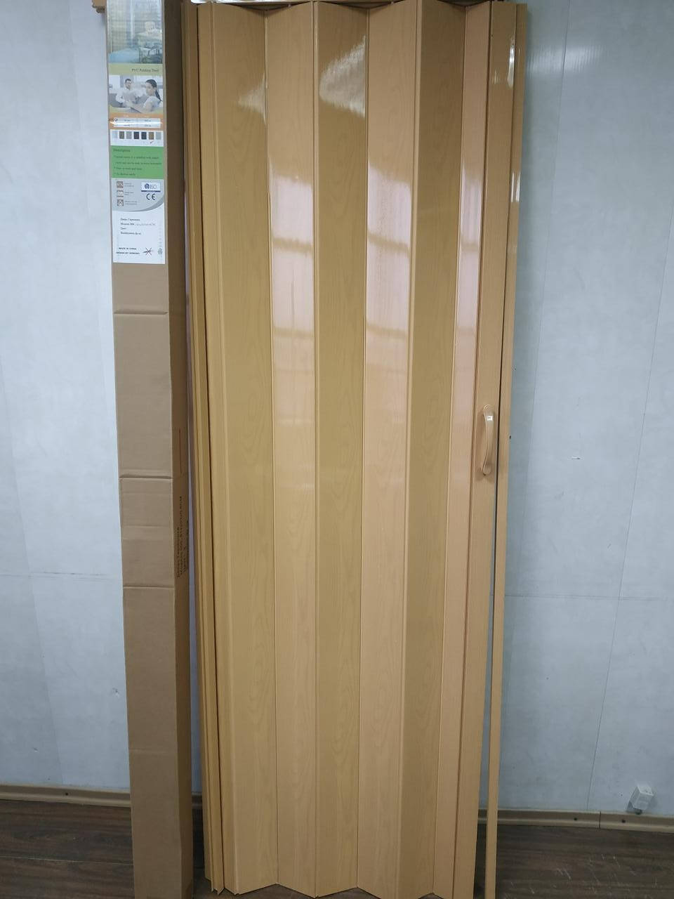 

Двери гармошка глухая 810х2030х6мм Дуб Светлый №3