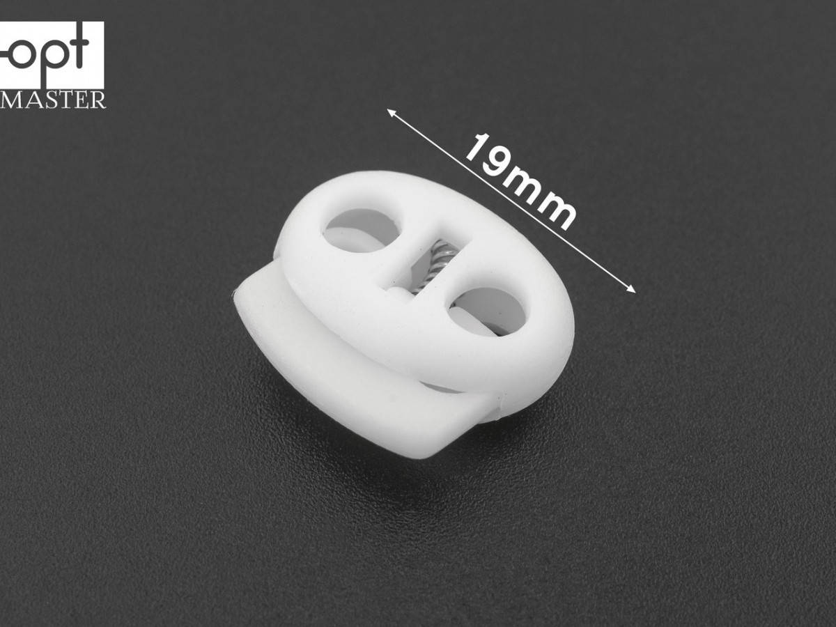 

Фиксатор шнура пластик ФШ-(B)8032, цв. белый