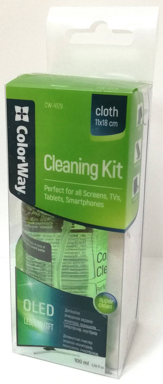 

Чистящий набор 2 в 1 ColorWay для мониторов, смартфонов, планшетов (CW-4129)