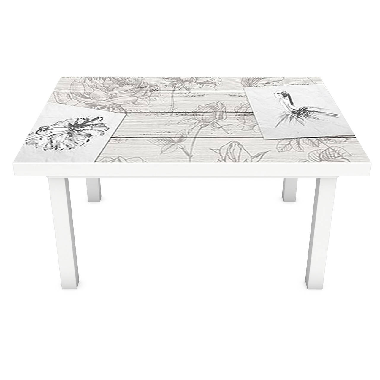 

Виниловая наклейка на стол самоклеющийся Рисунки Карандаш Балерина (интерьерная ПВХ пленка для мебели) под, Серый