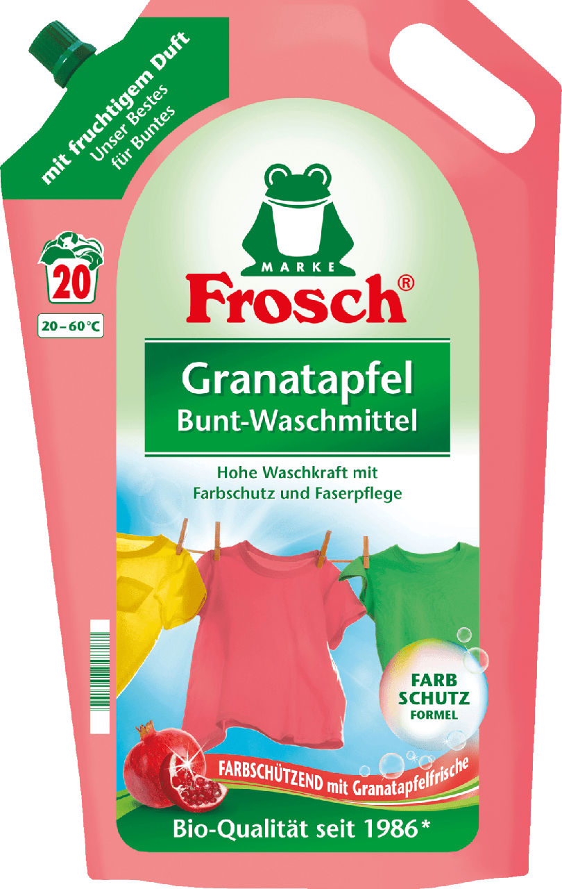 

Порошок жидкий Frosch COLOR Granatapfel 2.0 л. 20 стирок