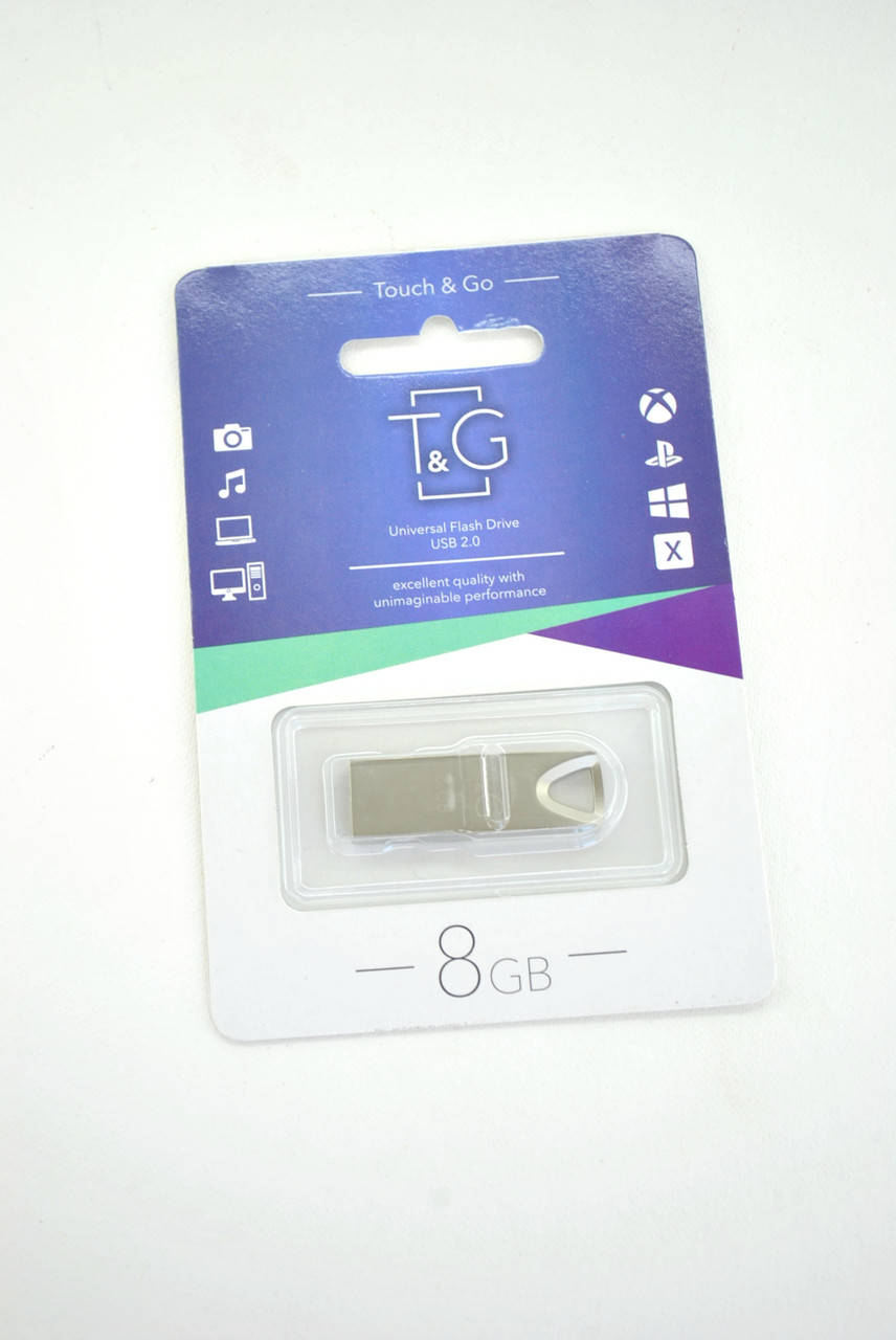 

Флеш-накопитель Usb 8Gb T&G 117 Metal series Silver