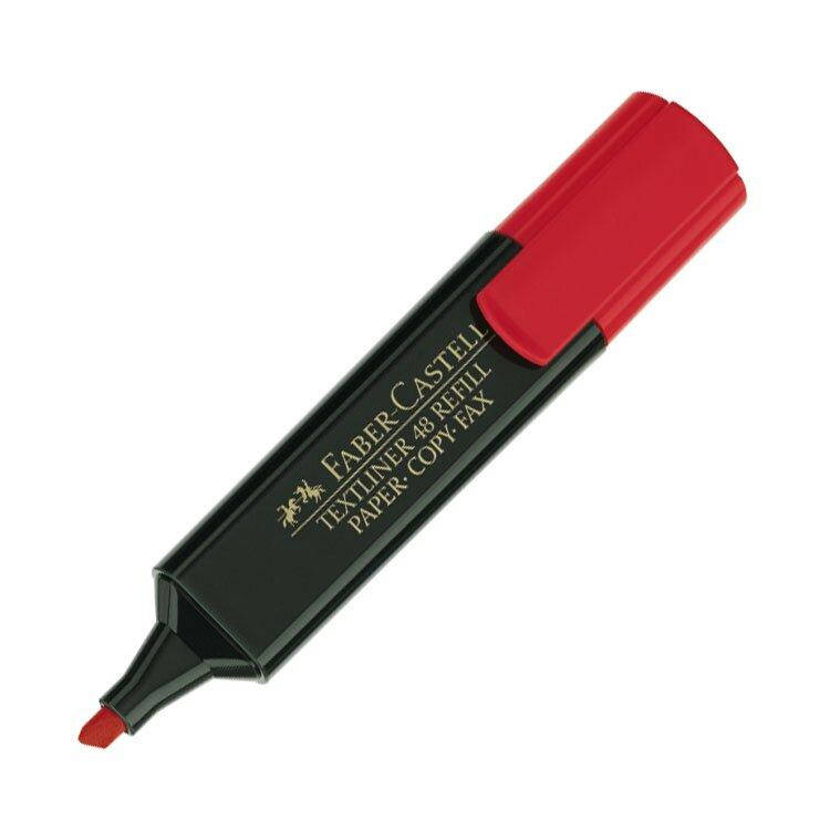 

Маркер текстовый 154821 TEXTLINER, красный Faber Castell /10 /