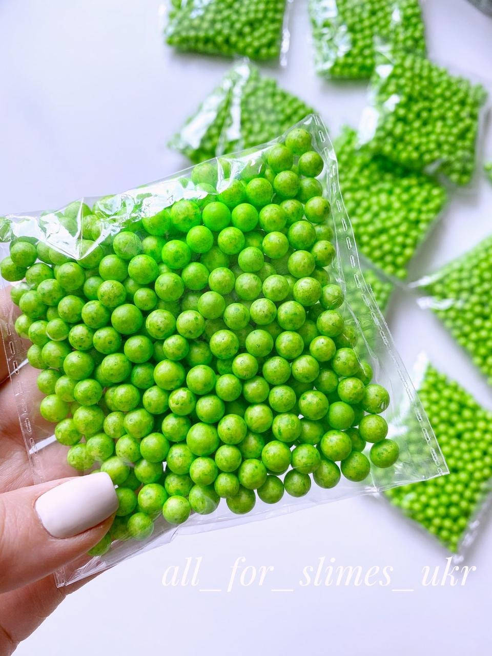 

Крупные пенопластовые шарики Зеленые, 100 мл