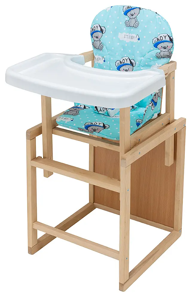 

Стульчик- трансформер Babyroom Пони-220 пластиковая столешница бирюзовая (it's a boy), Бирюзовый