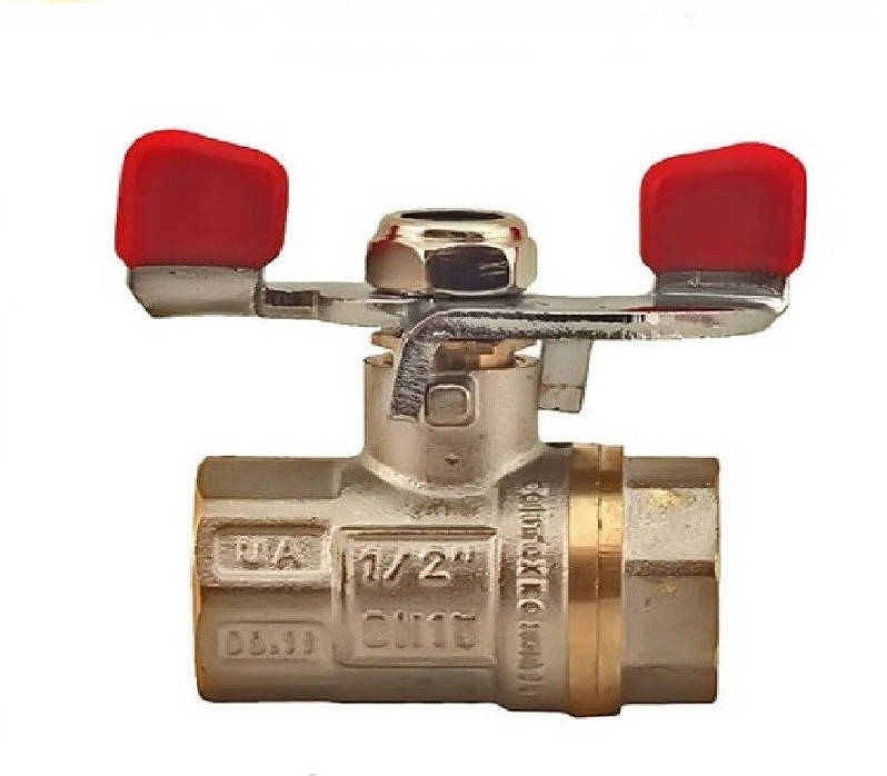 

Кран 3/4" латунный шаровый Г.Г. бабочка Water Pro