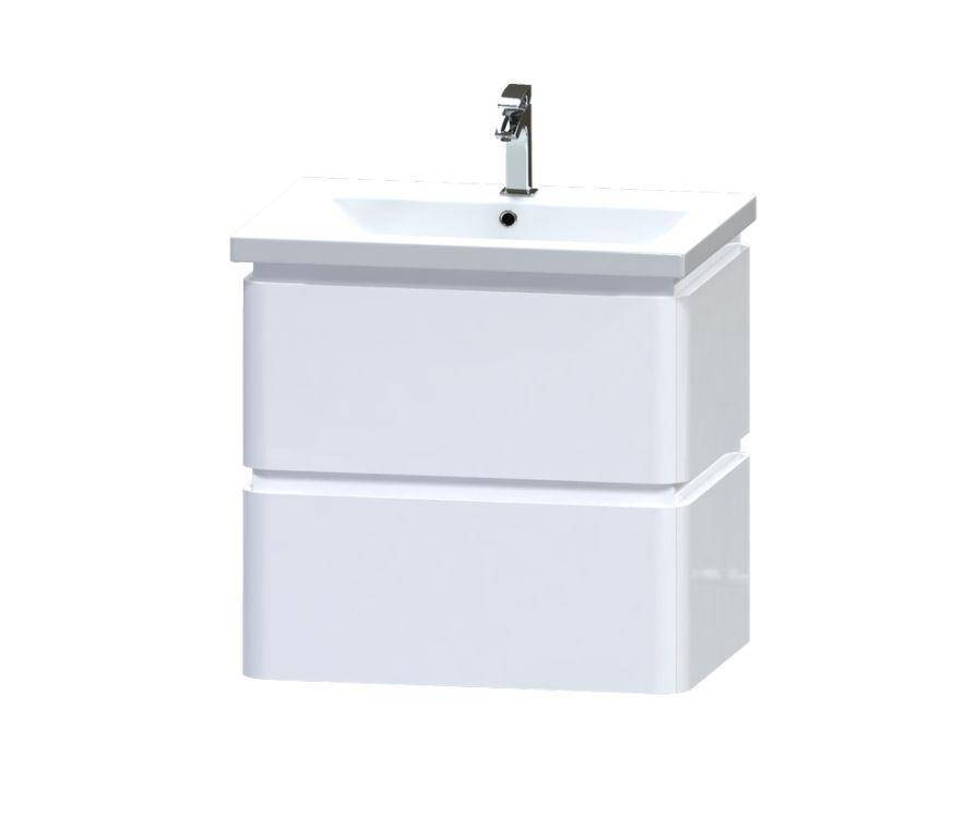 

Тумба Aquarius Modena 60 см подвесная с умывальником Комо 60