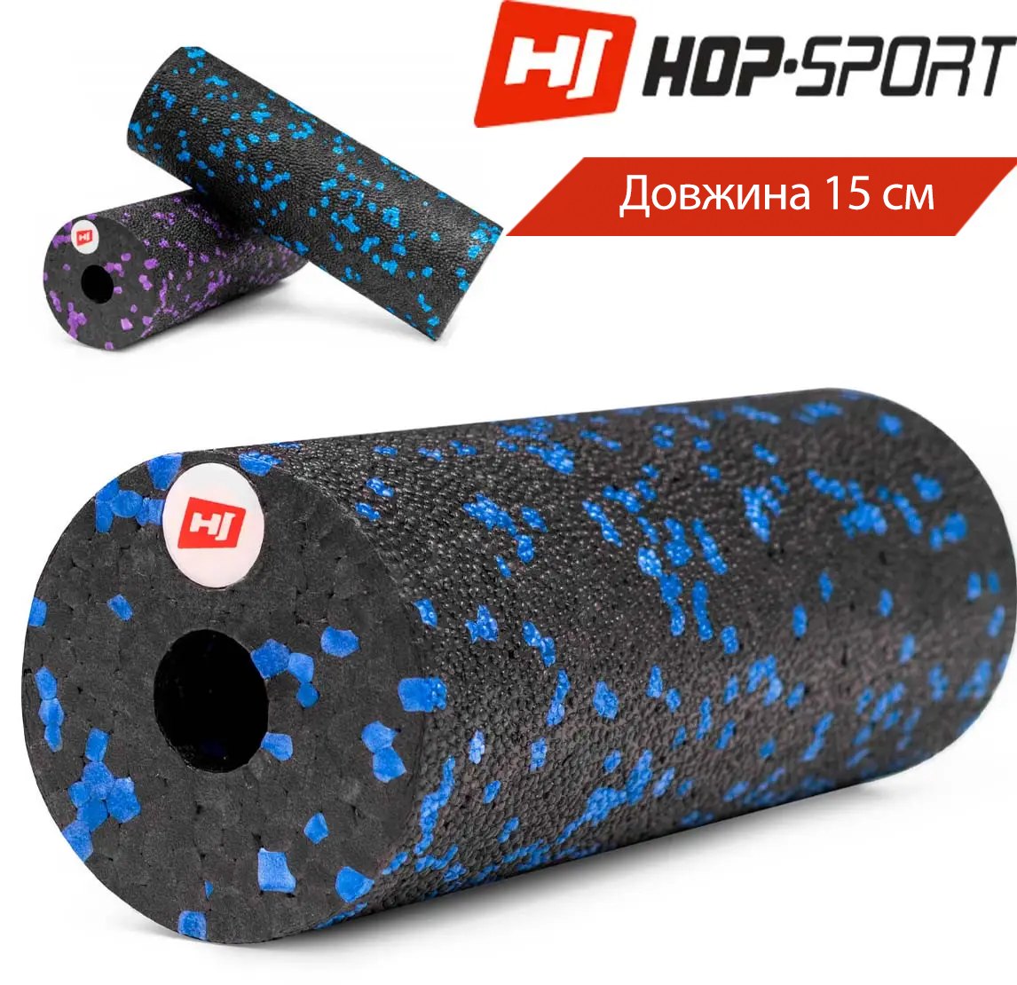 

Массажный ролик HS-P015YG EPP 15 см blue.black роллер для кросфита и йоги универсальный
