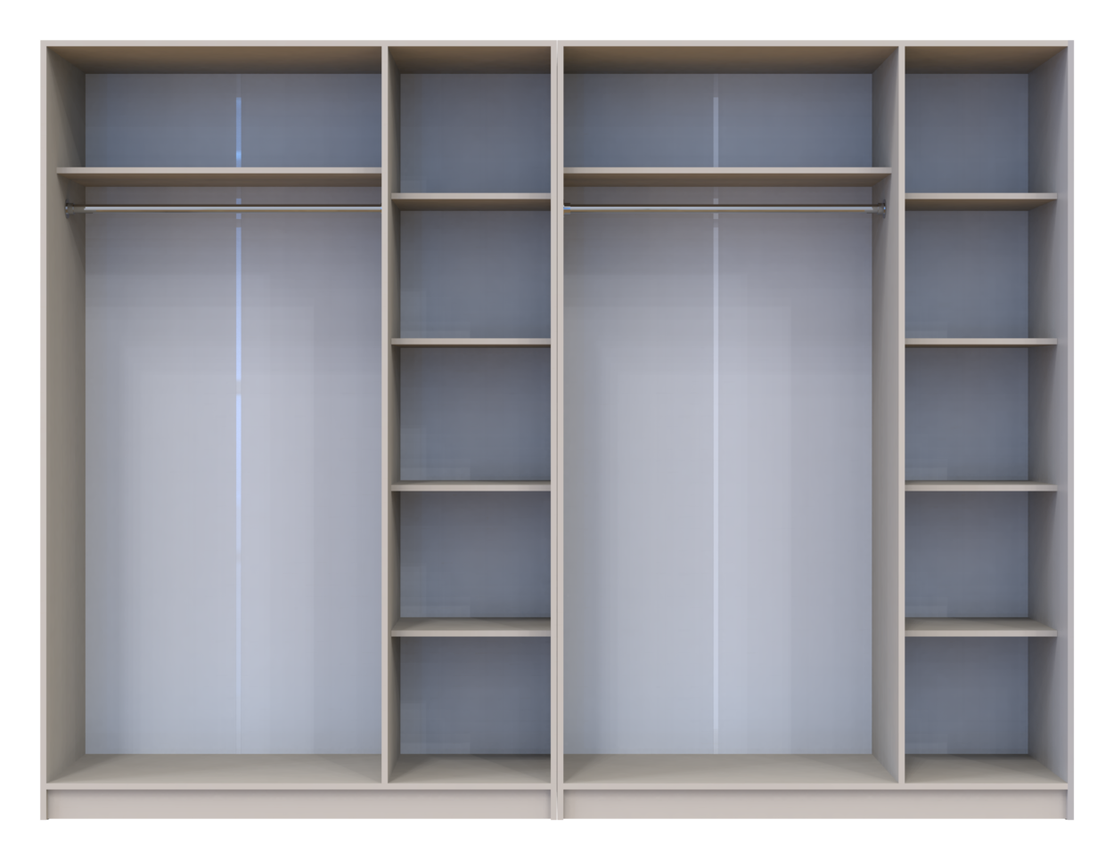 Шафа для одягу Doros Промо Кашемір 3+3 ДСП 270х48х204 (80737674) 5