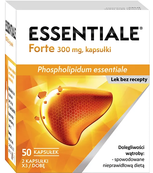 

Essentiale Forte 300 mg Эссенциале Форте 300 мг 50 капсул Польша Доставка из ЕС