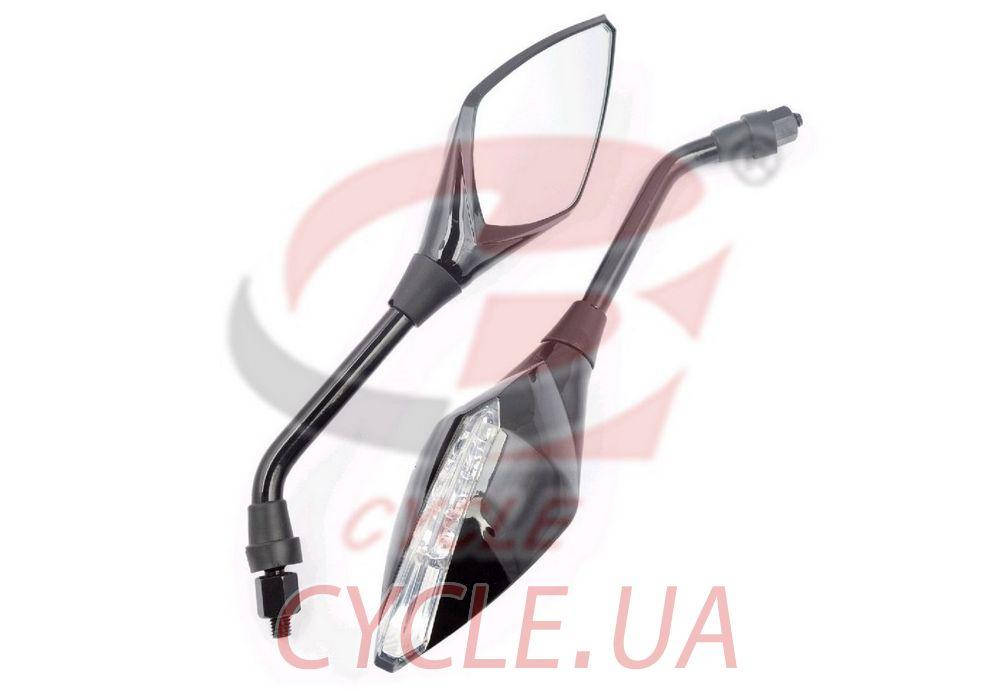 

Зеркала тюнинг, резьба=8мм, оригинальный дизайн, Черный