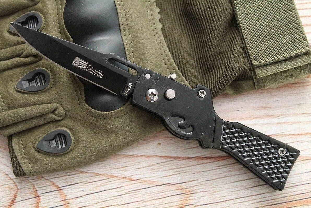 

Нож выкидной Columbia F-238, Черный