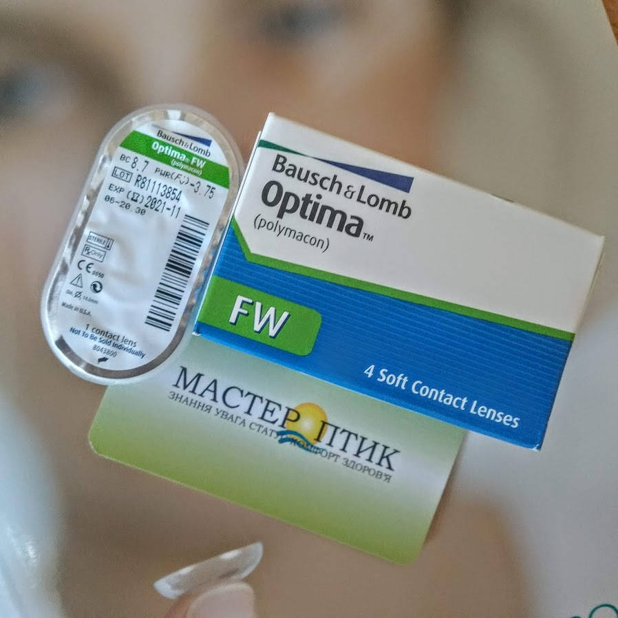 

Контактные линзы Optima FW, 1шт.
