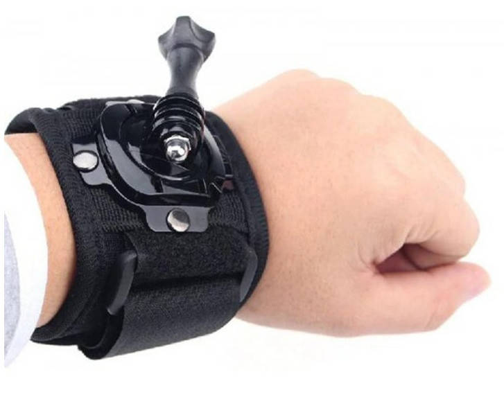 

Крепление на запястье для экшн камер Xiaomi, Eken, Gopro, SJcam, Airon, Aspiring, Черный