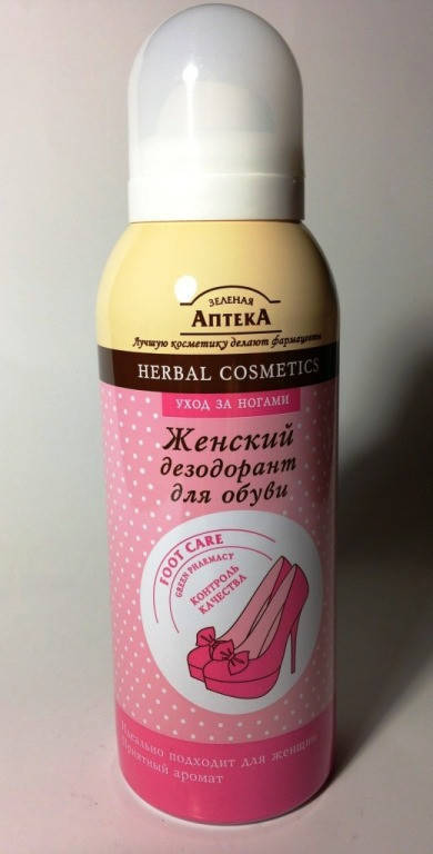

Женский дезодорант для обуви Зеленая Аптека отзывы