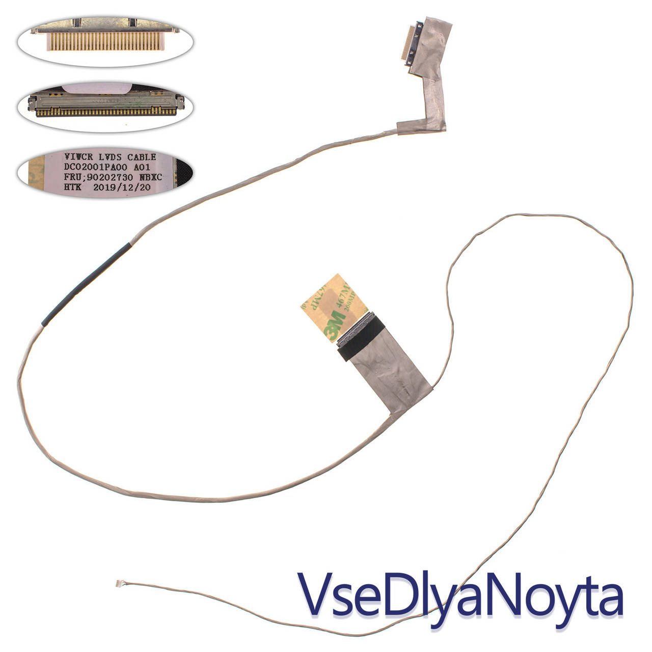 

Шлейф матрицы для ноутбука LENOVO (G500, G505, G510), LED, разъем под камеру (MB: DIS) (DC02001PR00)