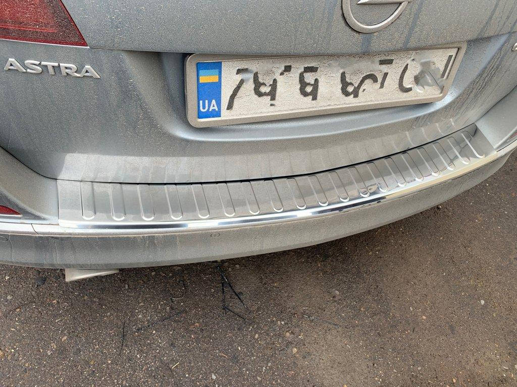 

Накладка на задний бампер Carmos (SW, нерж) для Opel Astra J 2010↗ гг.