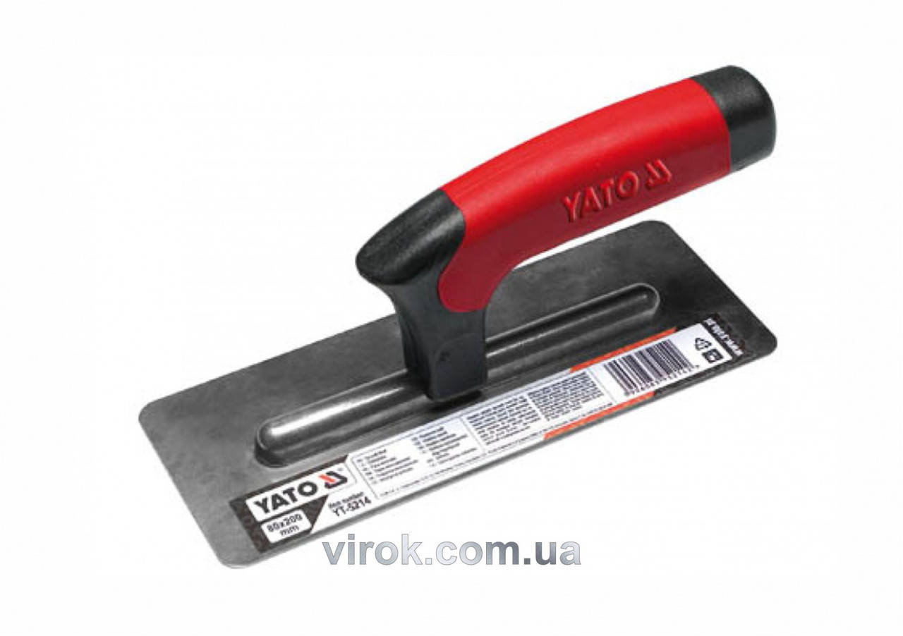 

Терка - гладилка YATO нержавіюча венеціанська 200x80 мм [20] YT-5214