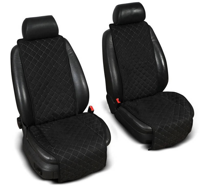 

Накидки для сидений из Алькантары PREMIUM Черные - на передние сиденья ОРИГИНАЛ ПОЛЬША