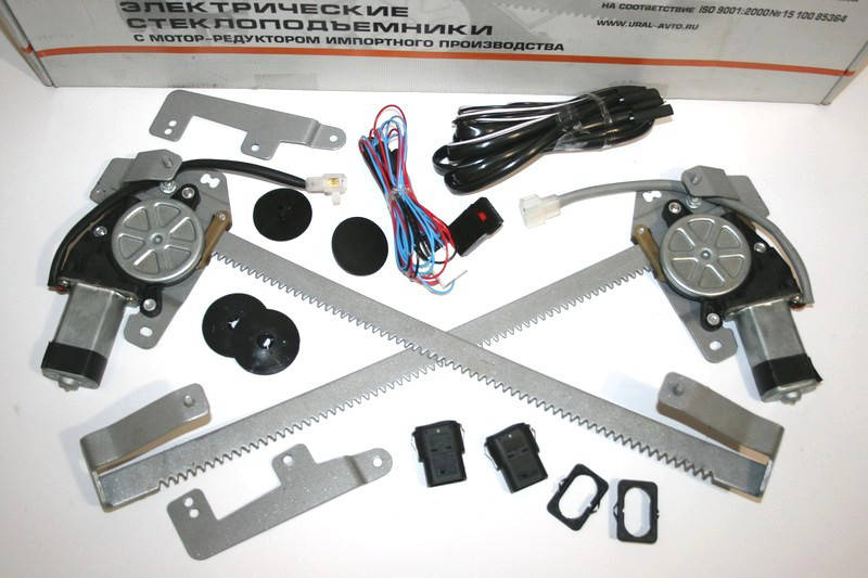 

Электростеклоподъемники "ГРАНАТ" ВАЗ 2109, 21099, 2114, 2115 Реечные Передние (комплект)