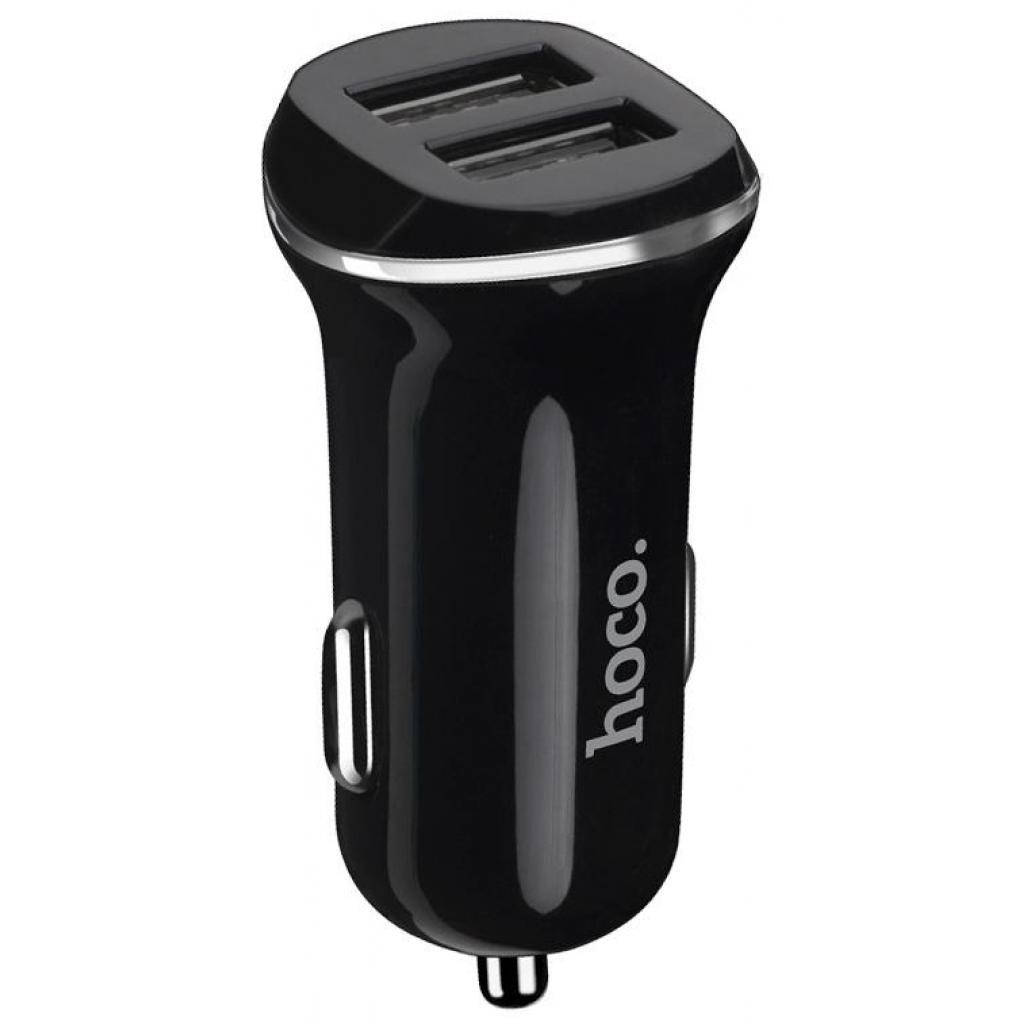 

Автомобильное зарядное устройство Hoco Z1 2USB (2.1A) Black, Черный