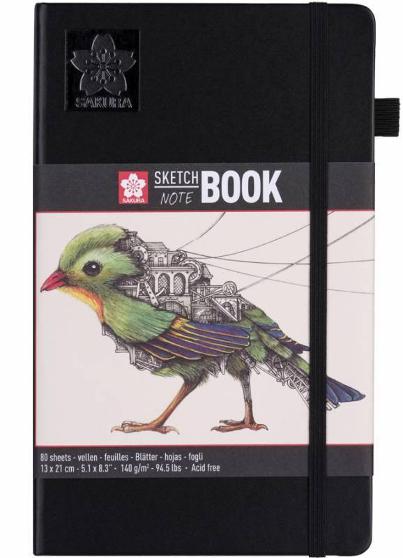 

Скетчбук Sakura Sketch блокнот 140 г/м2 13х21 см 80 л кремово-белый (8712079448516)