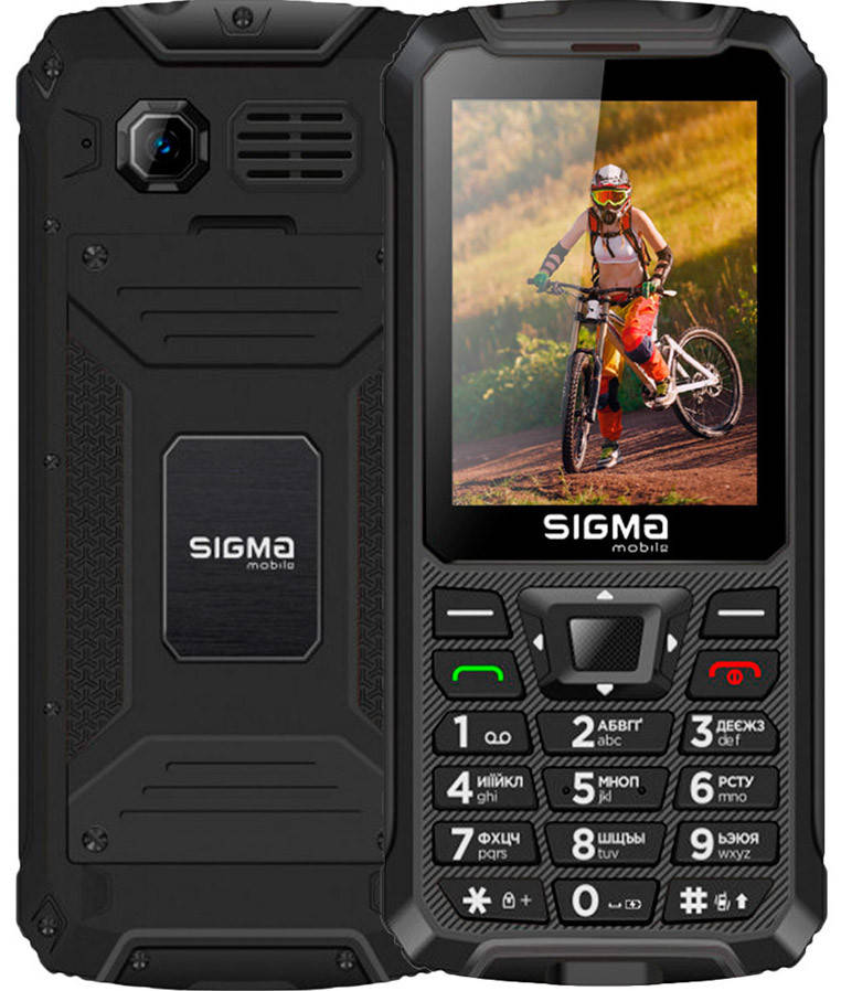 

Sigma mobile X-treme PR68 2.8" 4000 мАч 0.3MP IP68 Black, Черный