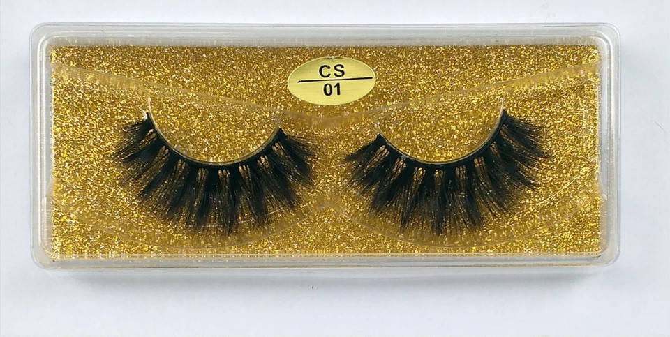 

Накладные ресницы 3D CS-01 1пара цветная упаковка, Черный