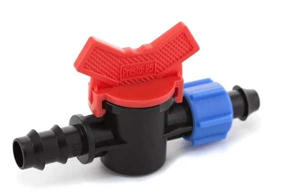 

Кран старт с поджимом 16мм для капельной трубки