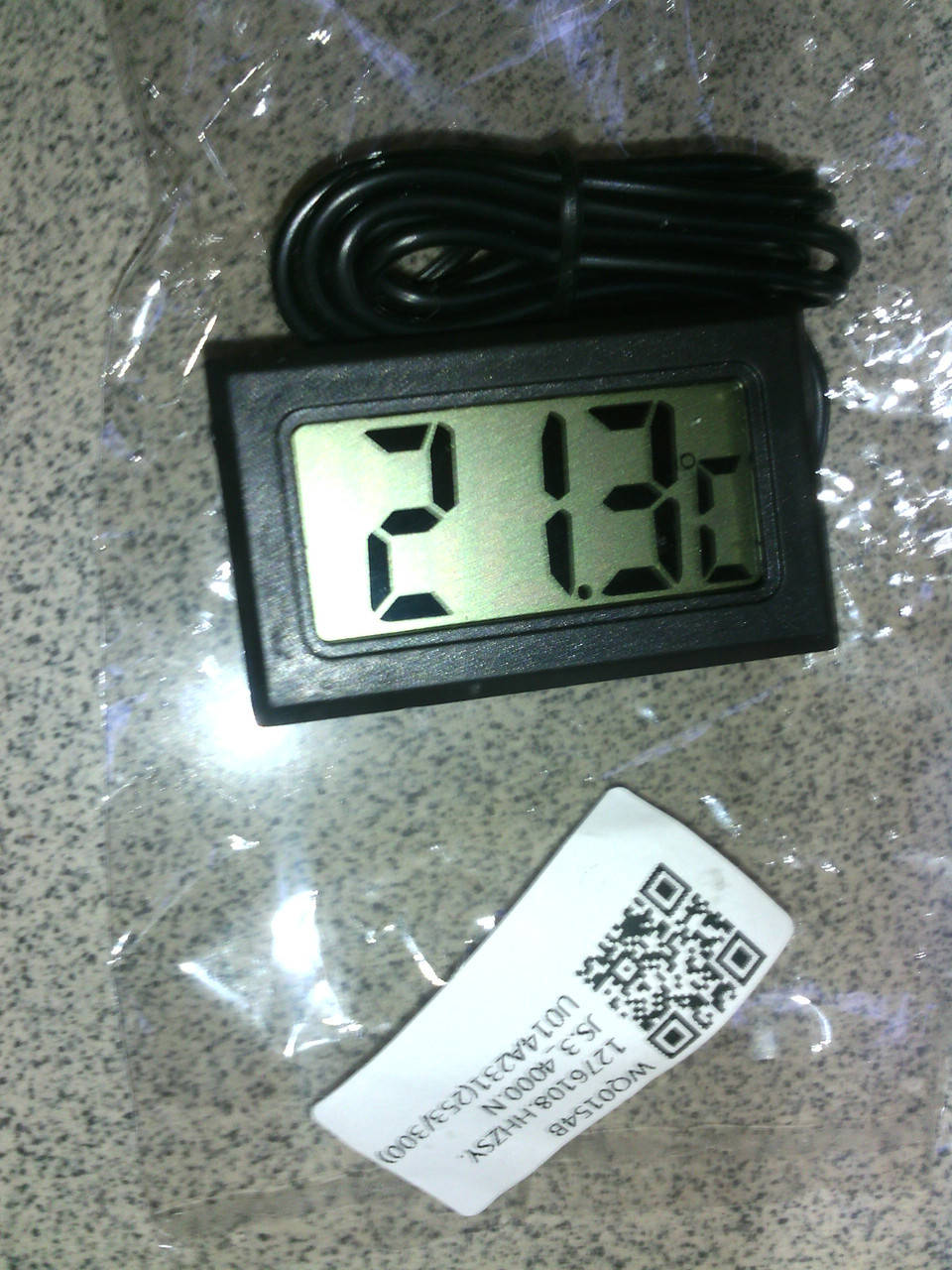 

Цифровой термометр 110°С с ЖК экраном и 2м выносным. датчиком