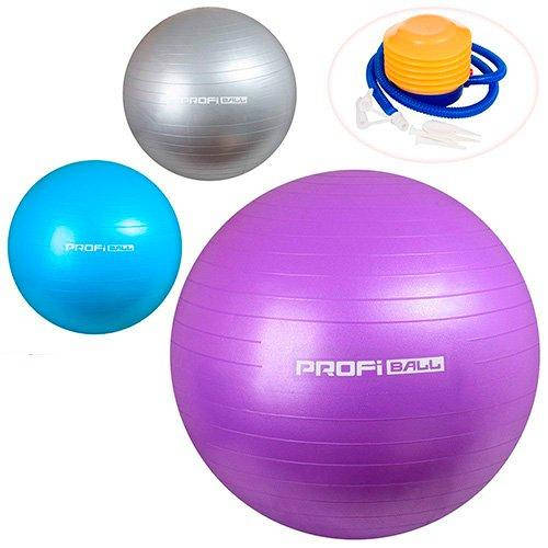 

Мяч для фитнеса (фитбол) сатин 85см с насосом Profi (MS 1574)