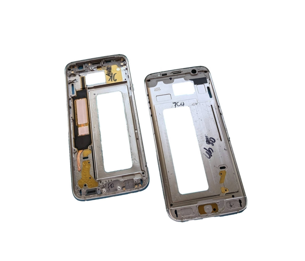 

Рамка дисплея Samsung S7 Edge (2016) SM-G935F серая сервисный оригинал с разборки