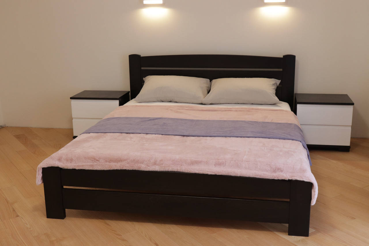 

Кровать деревянная двуспальная буковая Дональд Maxi 200х200, Разные цвета