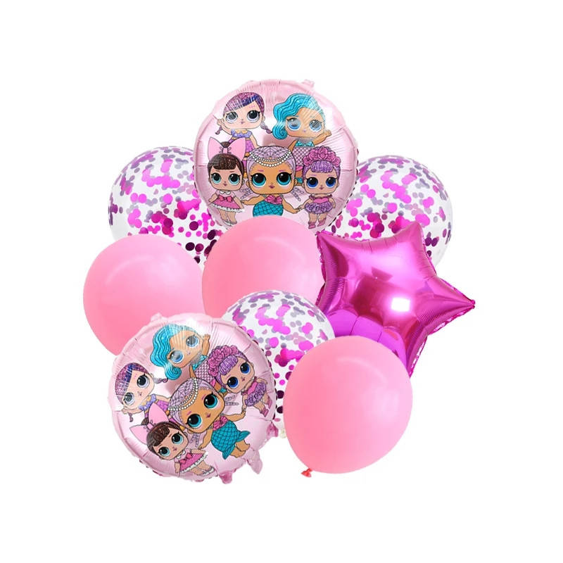 

Набор из шаров КУКЛА ЛОЛ | Розовый