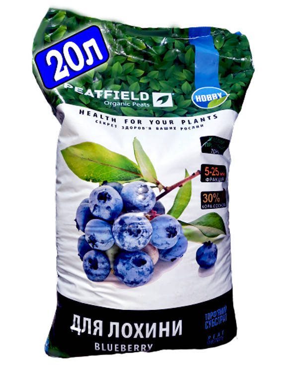 

Торф Кислый для Голубики (Лохины) 20л Peatfield
