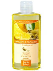 

Масло для ухода и массажа Tangerine&Cinnamon+Macadamia oil 150мл Fresh Juice