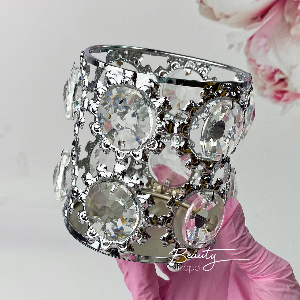 

Стакан подставка для кистей Crystal серебро, Золотистый