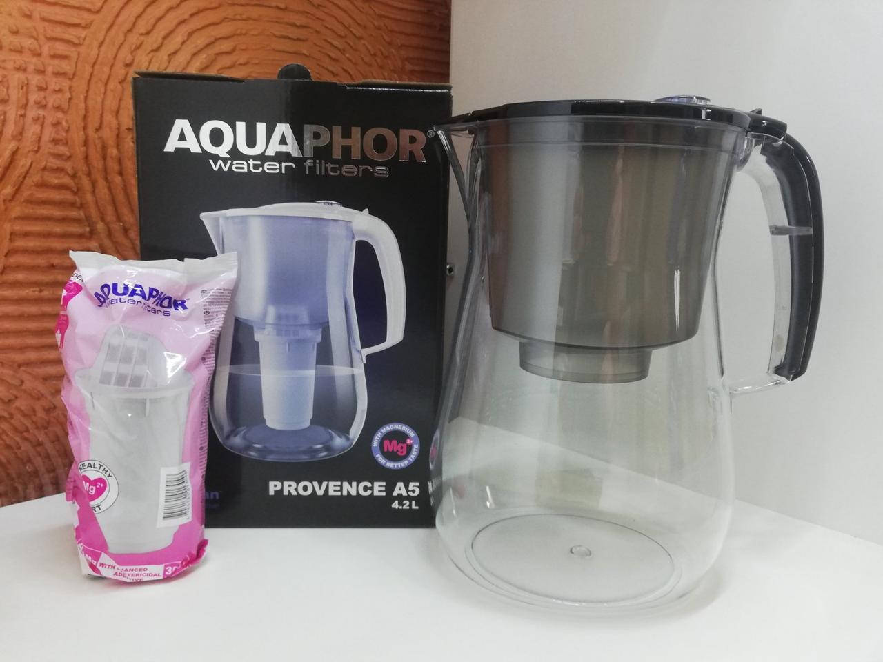 

Фильтр кувшин для воды Аквафор Прованс (черный) 4,2л, Чорный