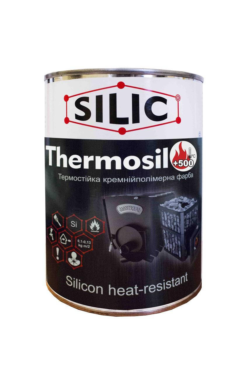 

Краска Силик Thermosil - 500 для печей и каминов Графит 0,7кг, Графитовый