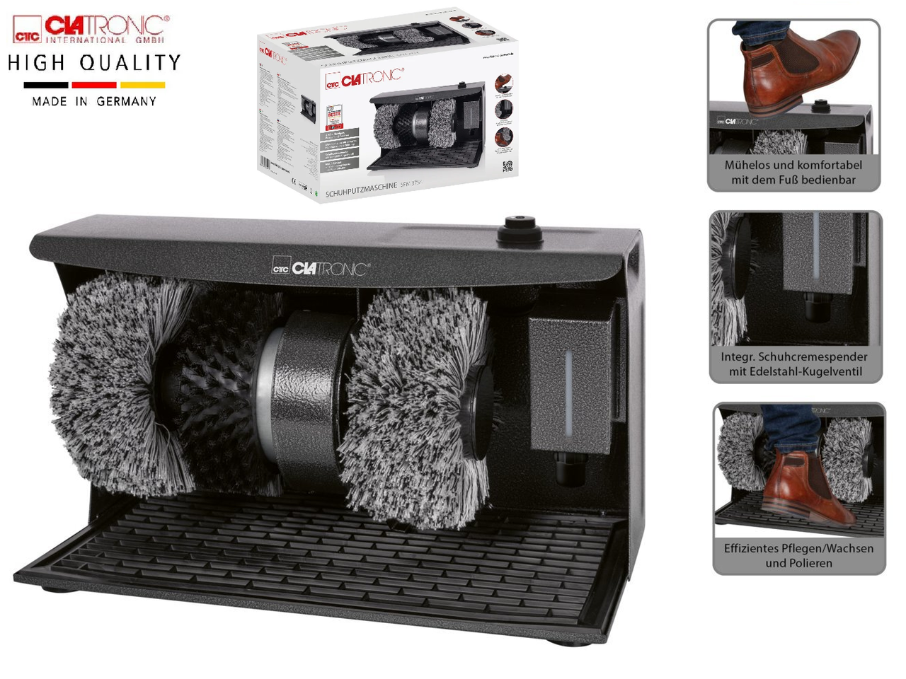 

Автоматическая машинка для чистки обуви CLATRONIC (Оригинал) Германия