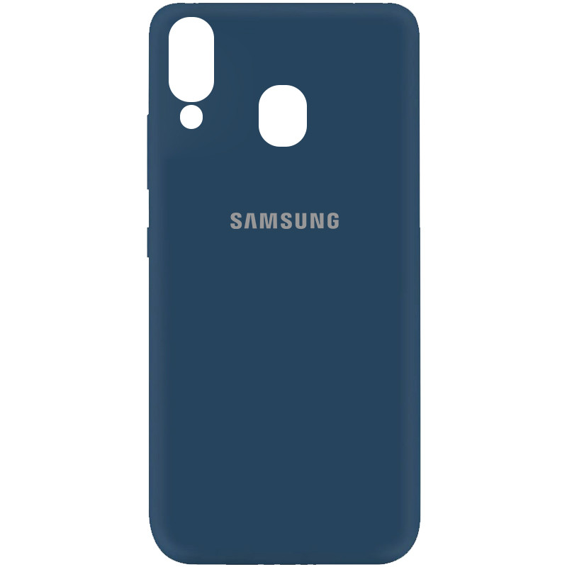

Силиконовый чехол Silicone Cover на телефон Samsung Galaxy A40 A405F/Самсунг А40, Синий