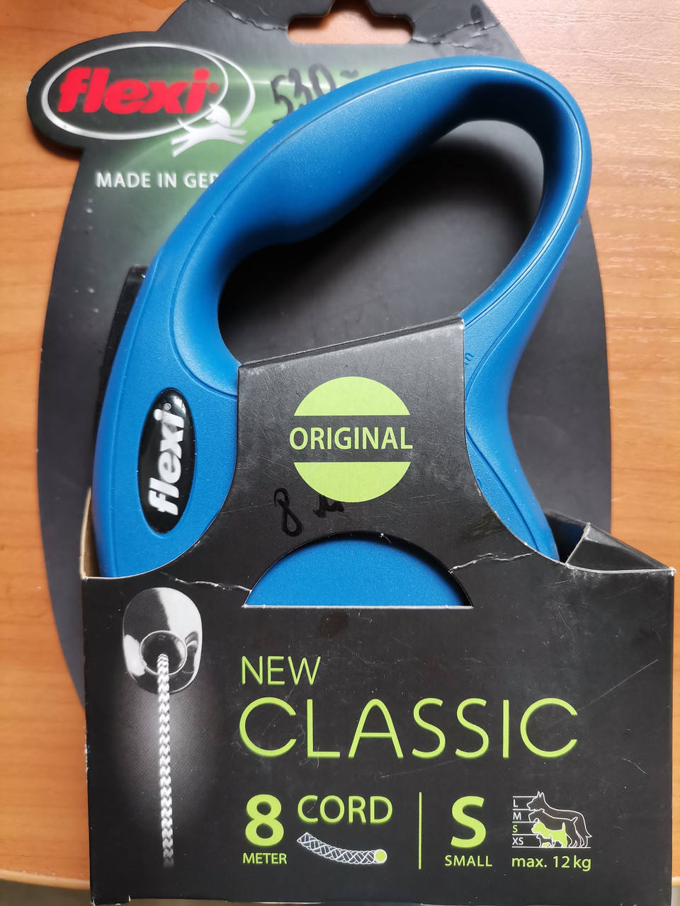 

Рулетка поводок для собак Flexi New Classic 8 метров тросс до 12кг синяя, Синий