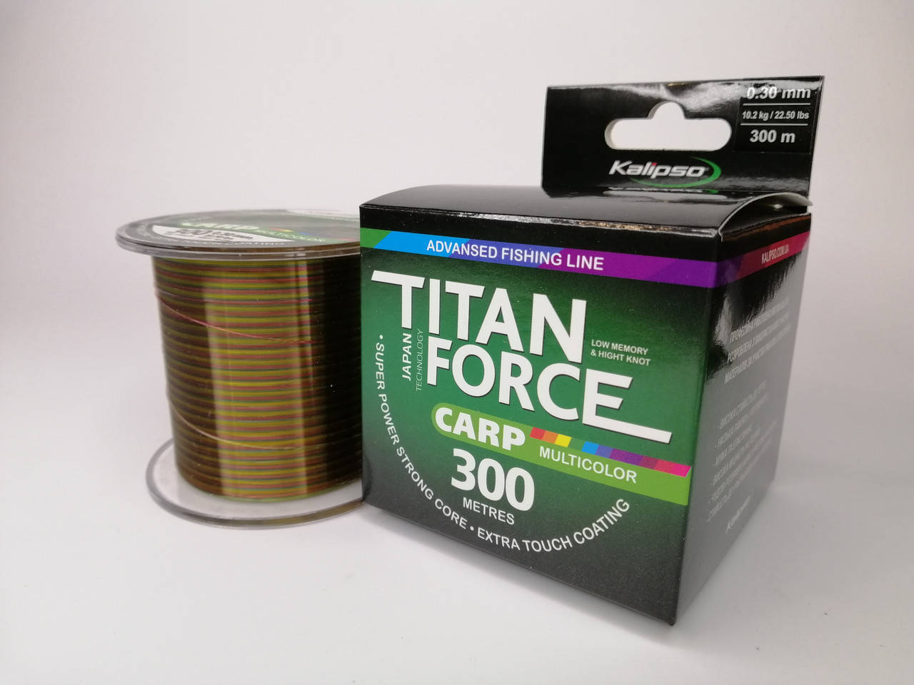 

Леска Kalipso Titan Force Carp MC 300м 0.30мм, Разные цвета