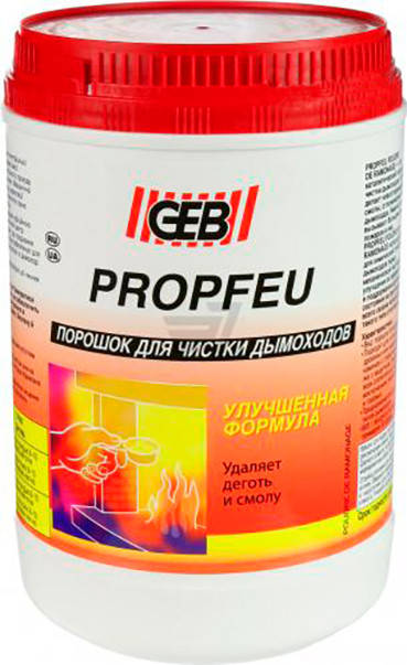 

Порошок для очистки дымоходов от смол и сажи GEB Propfeu Poudre