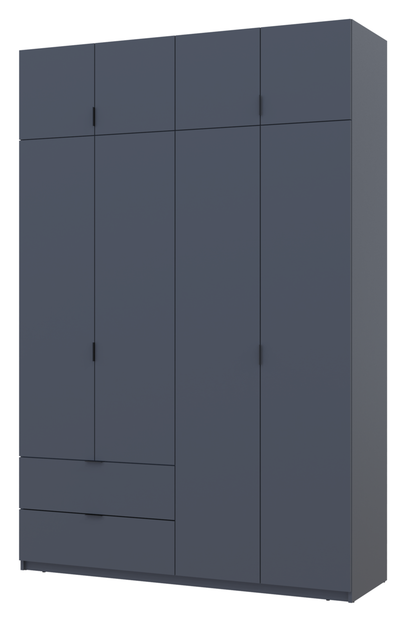 Розпашна Шафа для одягу Doros Лукас Графіт/Графіт 160х50х240 (80736287) 5