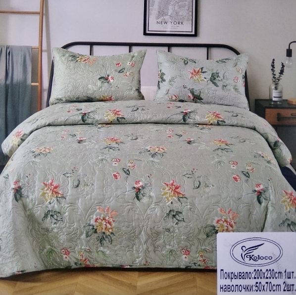 

Покрывало Koloco (200x230см, 2 наволочки 50х70 см)|Покрывало с наволочками|Покрывало на кровать, Разные цвета