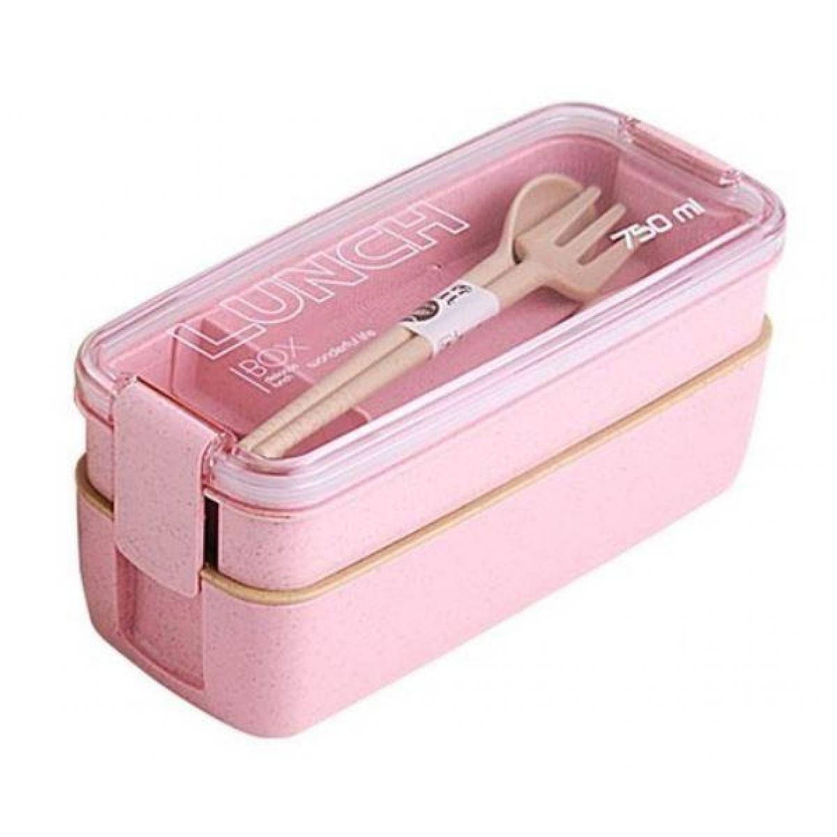 

Ланч бокс двойной Yjj-1215 750 мл, розовый